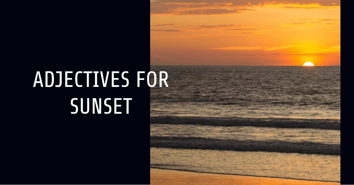 List of Positive Words For Sunset