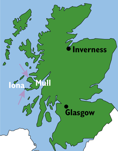 Map Of Iona Scotland Exploring Mull & Iona - About Argyll Walking Holidays