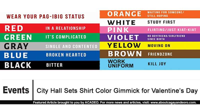 City Hall Sets Shirt Color Gimmick for Valentine's Day
