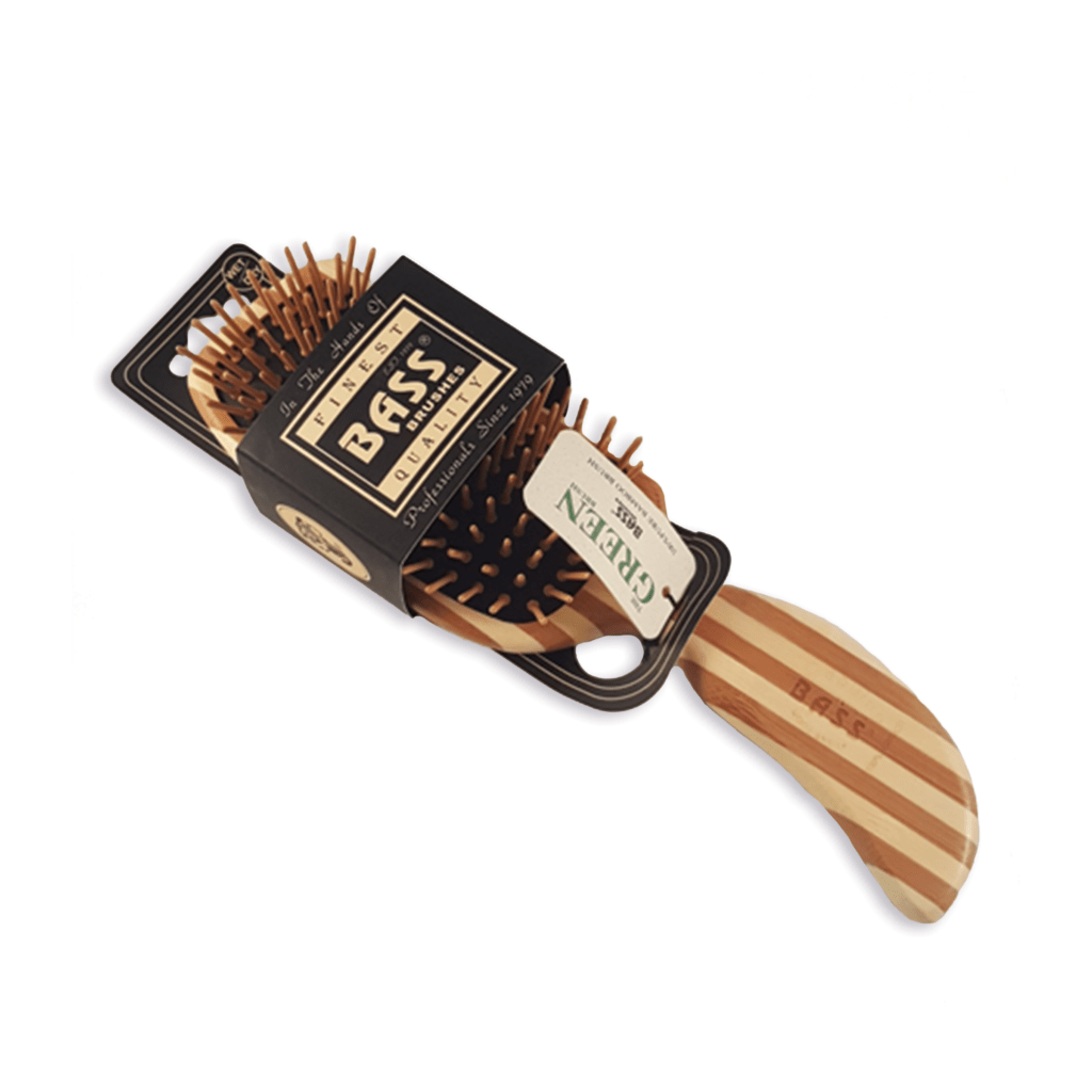 Bamboo Bass Brush SShaped Handle About Cats & Dogs Raw Dog & Cat