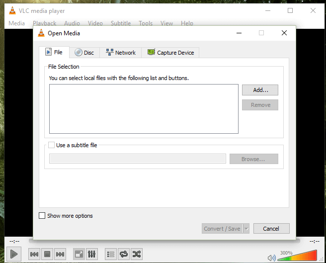 VLC media Player Convert Audio and Video File • About Device