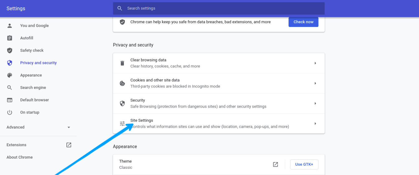 How to Add Trusted Sites to Google Chrome • About Device