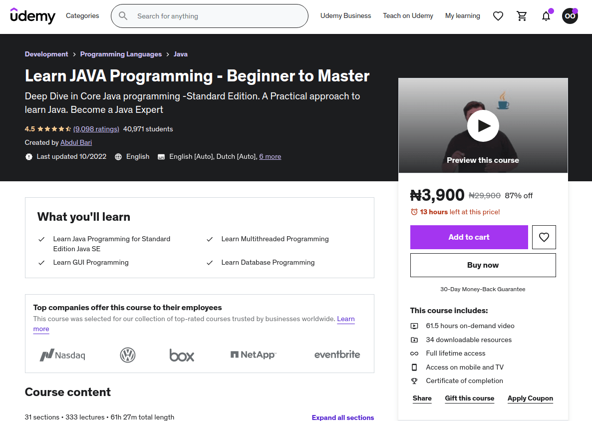 Best Java Courses on Udemy • About Device