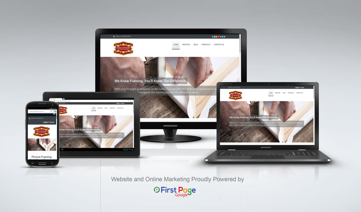 Experts in framing, About Frames has been serving the Gold Coast for over 20 years right from