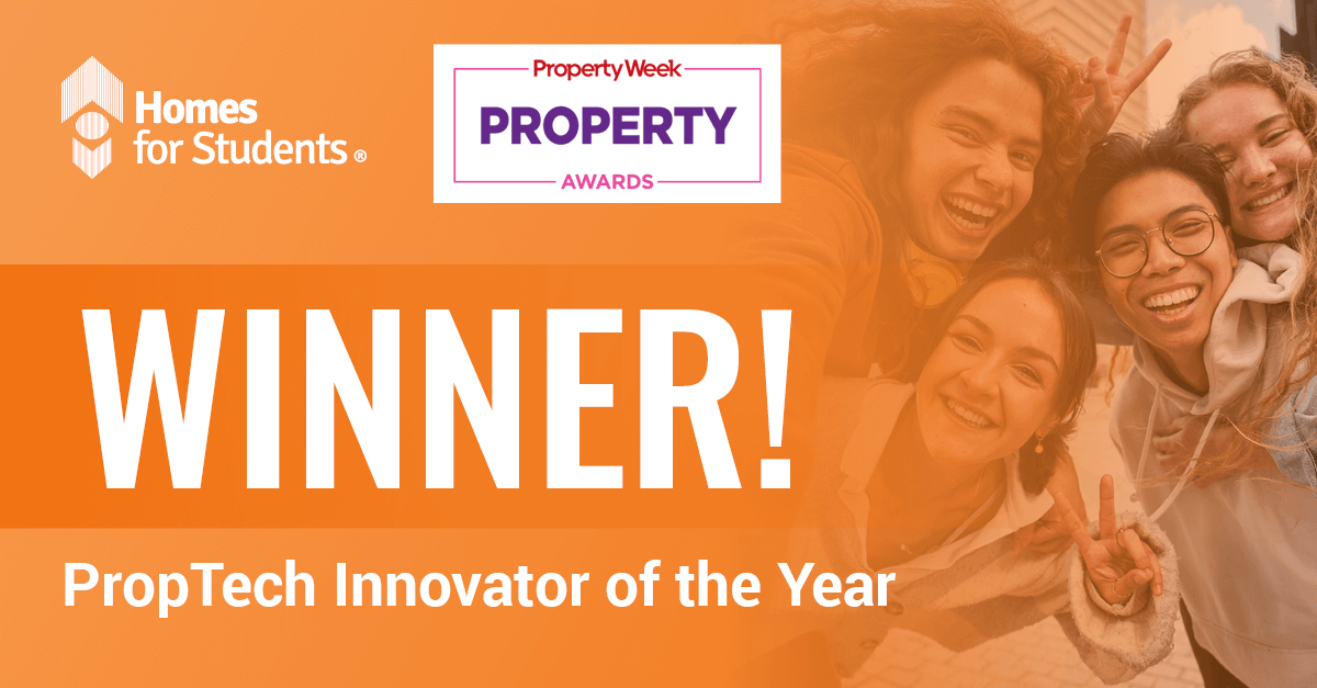 Celebrating another milestone Homes for Students Wins ‘Best PropTech