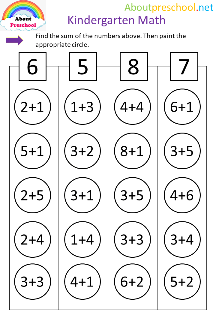 Kindergarten Math - 2 - About Preschool