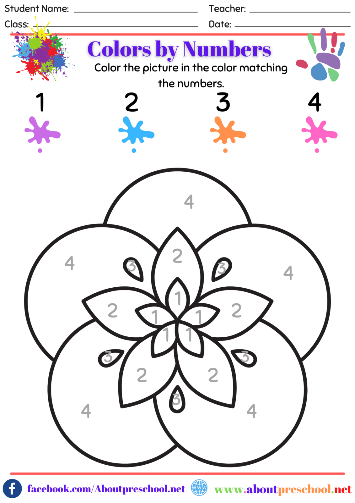 Colors by Numbers2 About Preschool