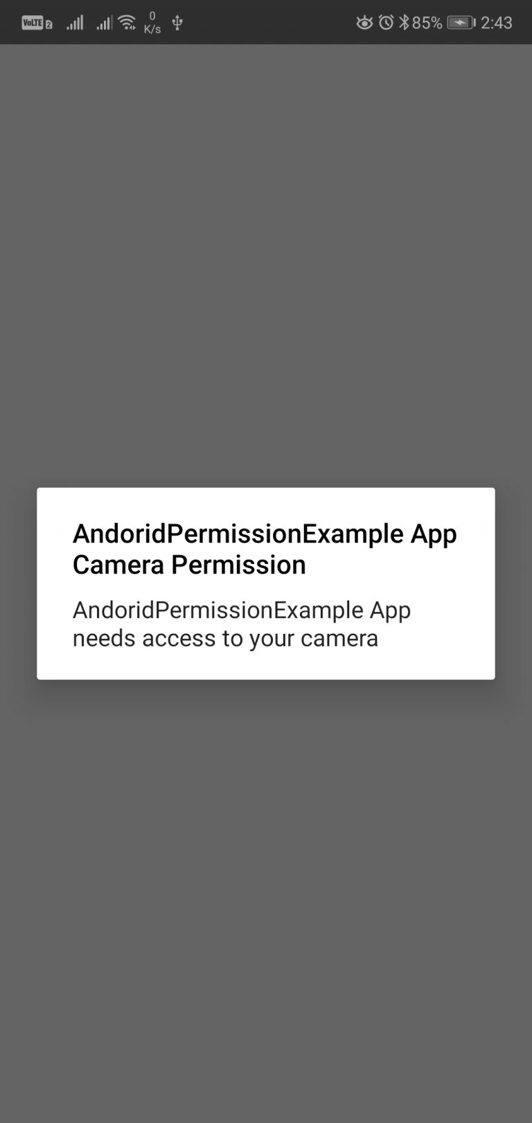 Ask Run Time Android Permission using React Native