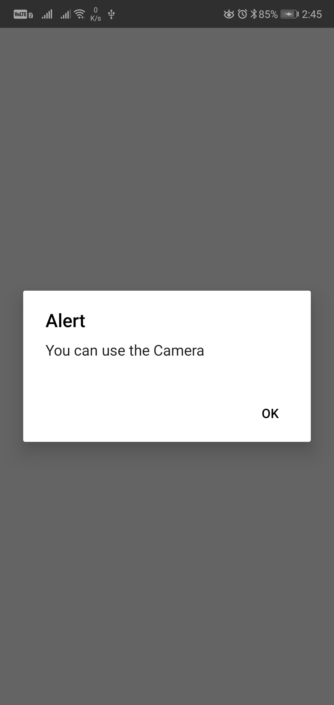 Ask Run Time Android Permission using React Native