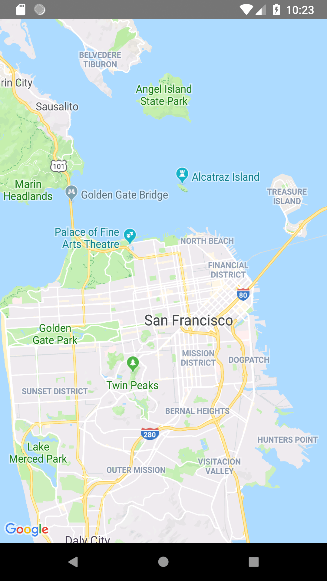Simple React Native Map Example to integrate the Map into