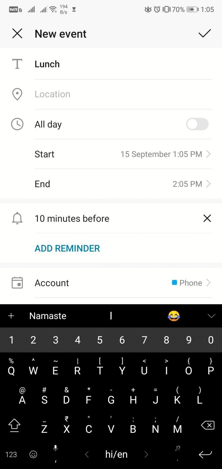 Add Event in Device's Calendar from React Native App