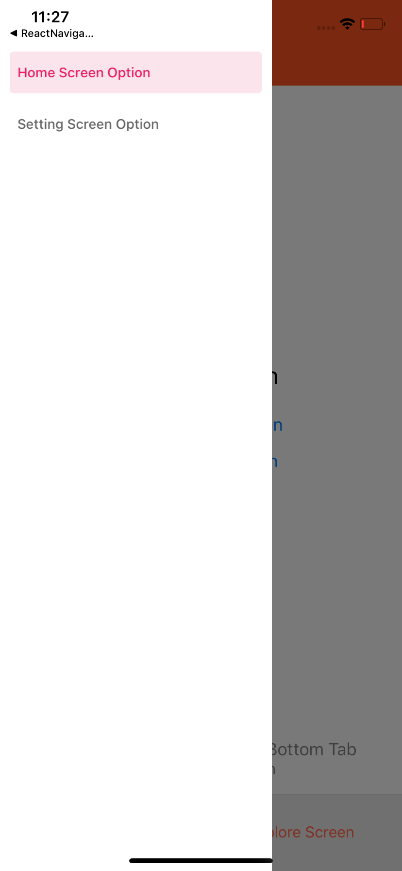 Bottom Tab View inside Navigation Drawer with React Navigation V6