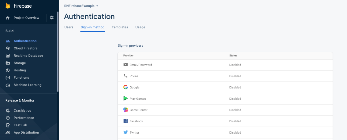Email Authentication using Firebase Authentication in