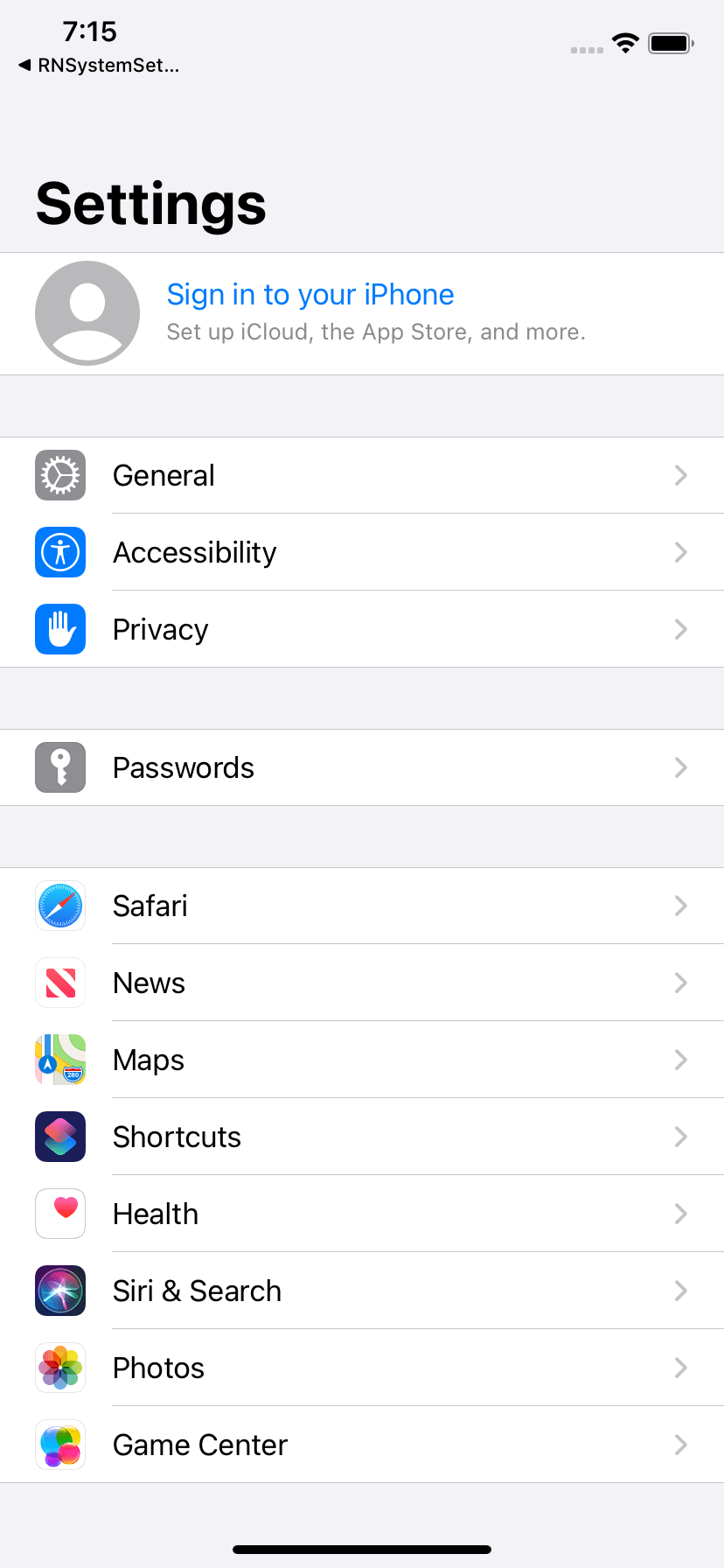 How to Open Settings App from React Native App About React