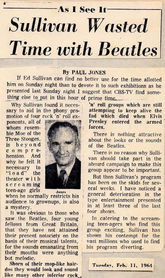 As I See It Ed Sullivan Wasted Time with The Beatles About The Beatles
