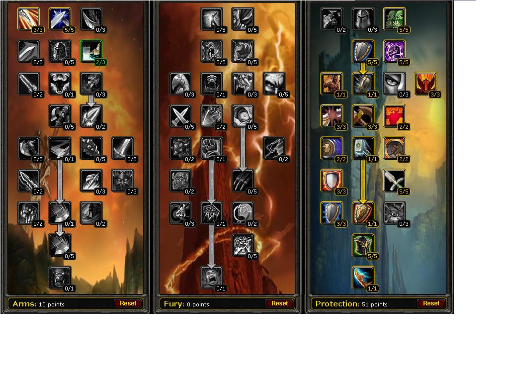 Warrior talent builds About World of Warcraft