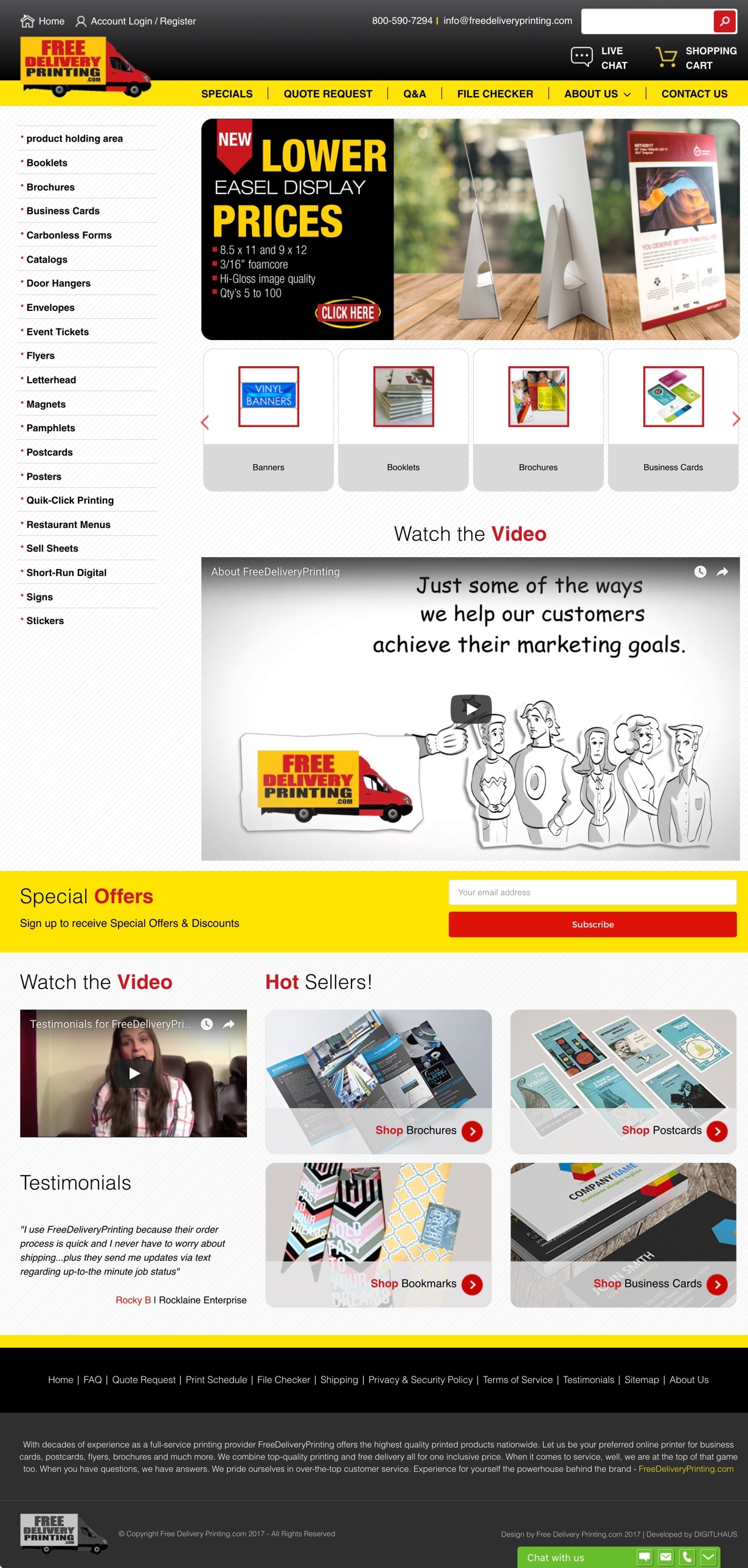 Free Delivery Printing Above & Beyond  Design