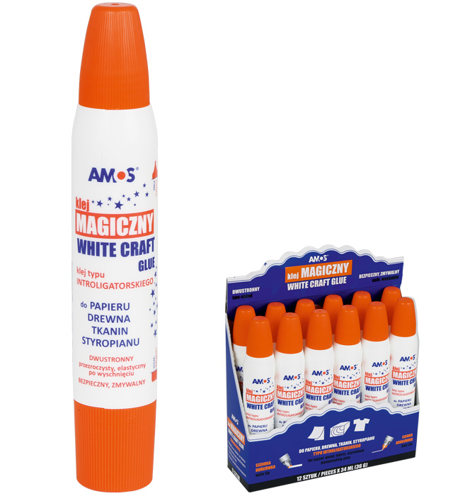 WHITE CRAFT GLUE 34ML AMOS AB Projects LTD