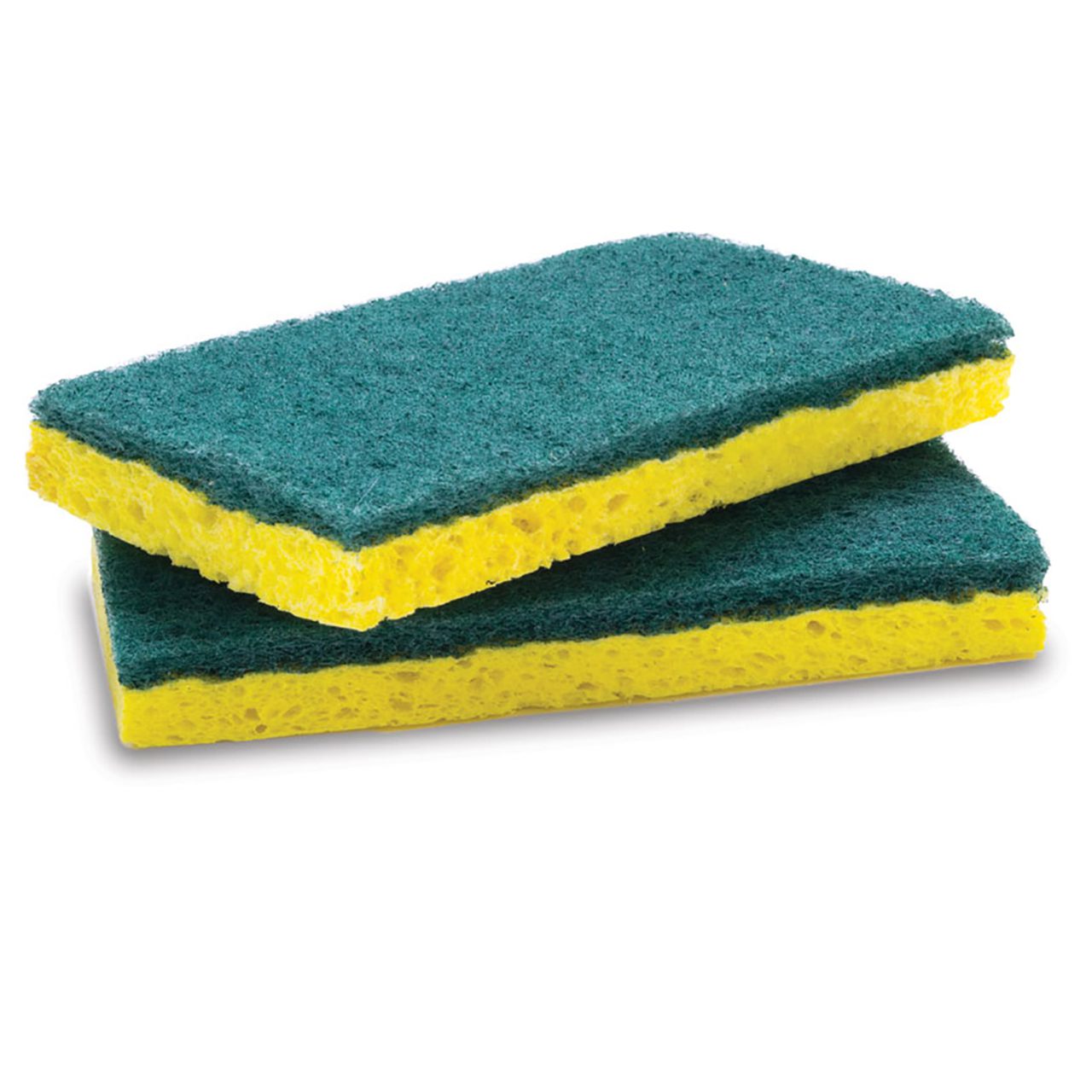 Sponge with Green Scrubber Abraham Distributors Ltd