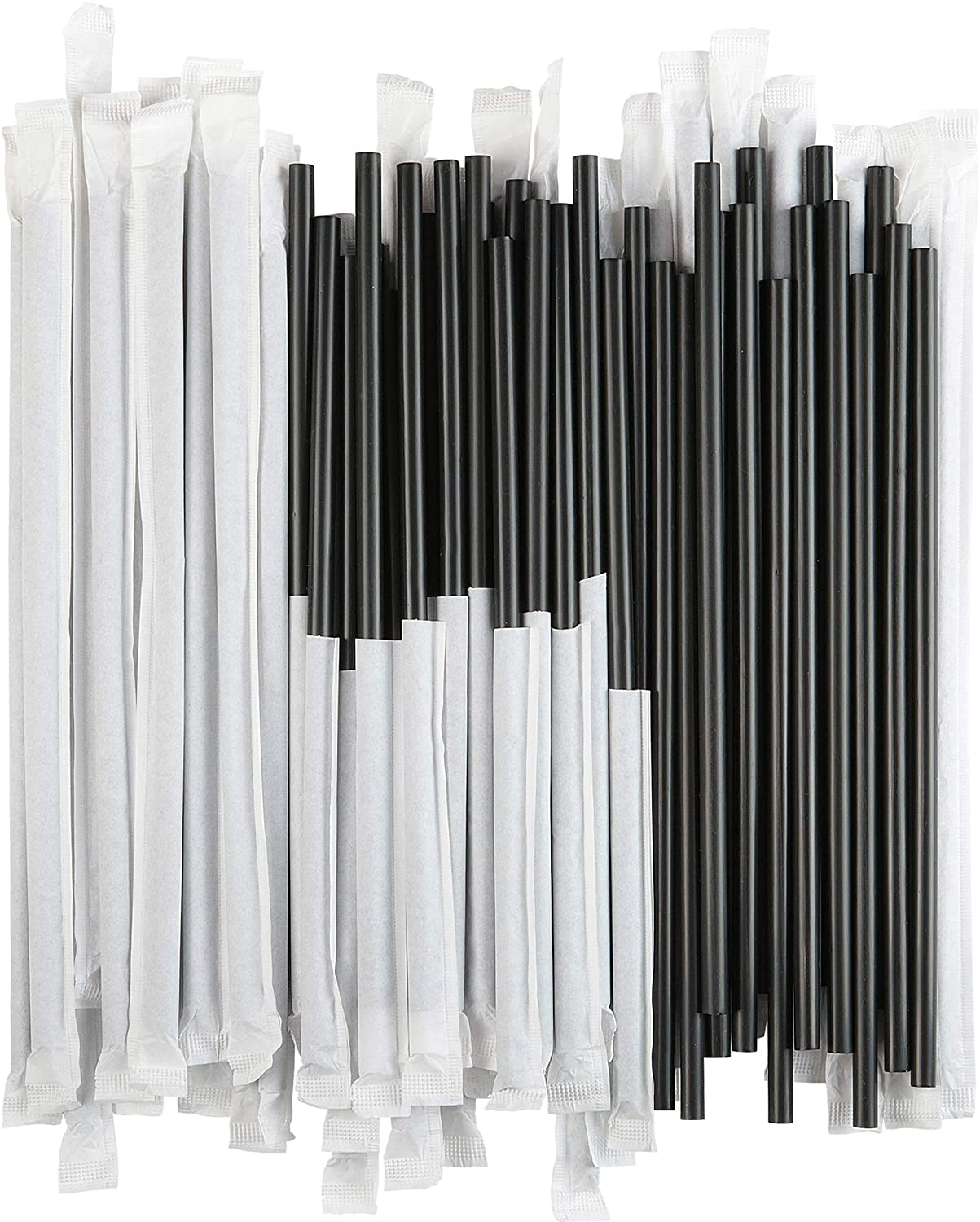 Plastic, Black Drinking Straws Abraham Distributors Ltd
