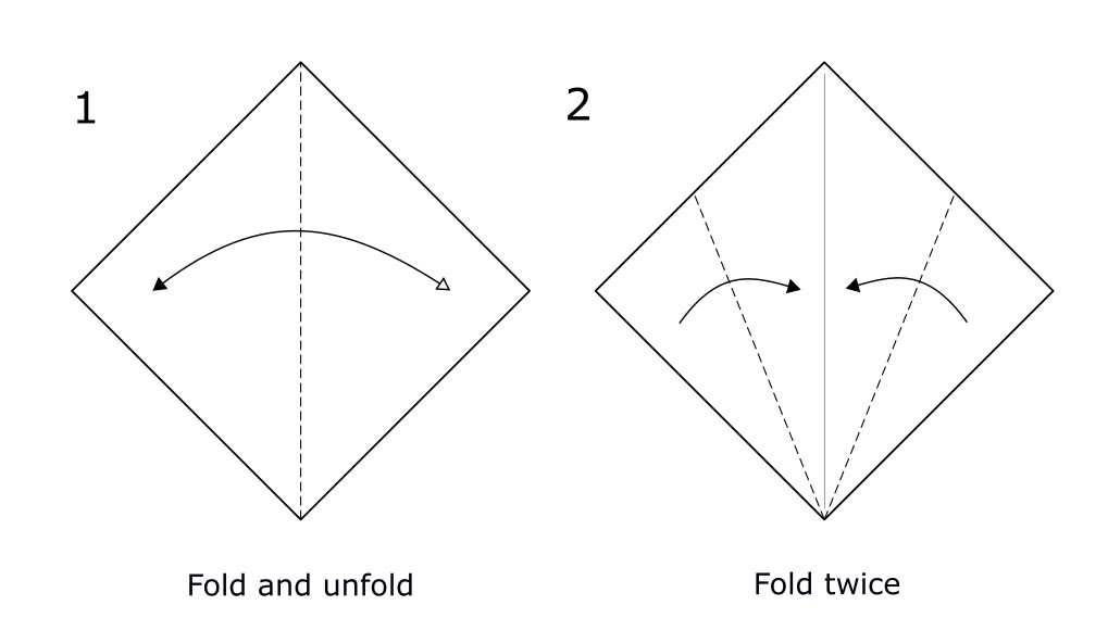 Traditional origami Bird Abrashi Origami School