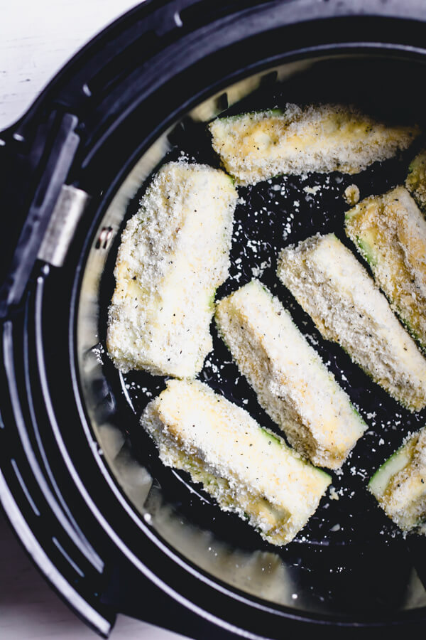 Air Fryer Zucchini Fries (+ Gluten Free/Paleo Version) with Healthy