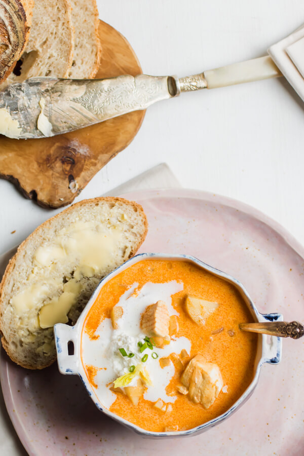 아이슬란드 어 생선 수프(피스키 수파)아브라의 부엌 Onyx