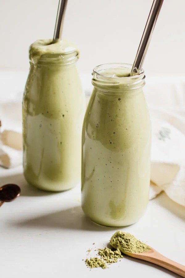 Matcha Avocado Smoothie (No Fruit) Abra's Kitchen