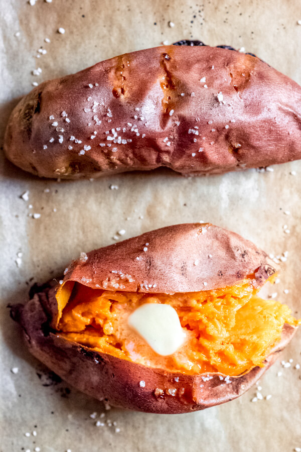 Simple Baked Sweet Potato How to Bake A Sweet Potato Abra's Kitchen