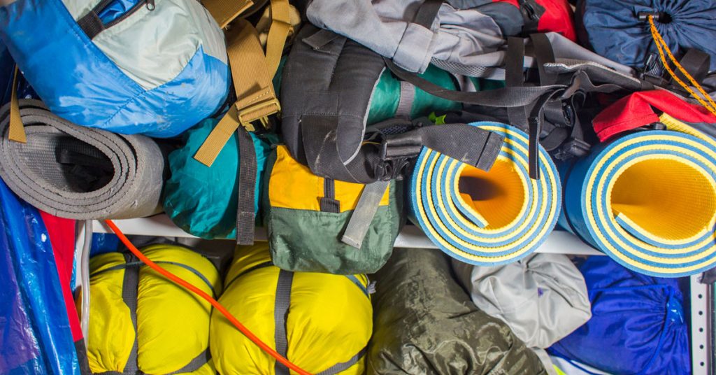 Storing Camping Equipment in The Winter A.B. Richards