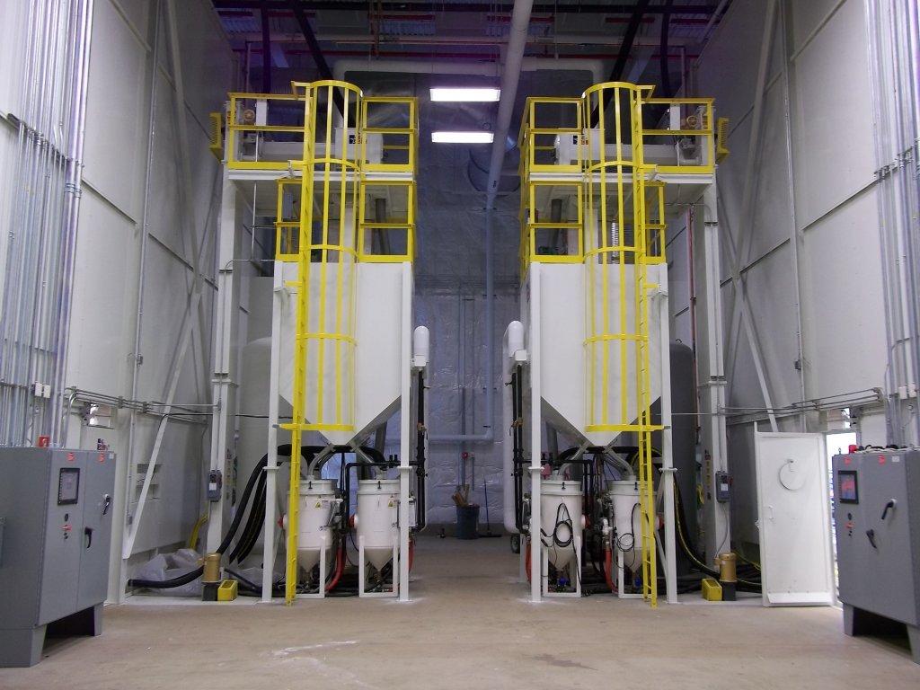 abrasive storage hopper