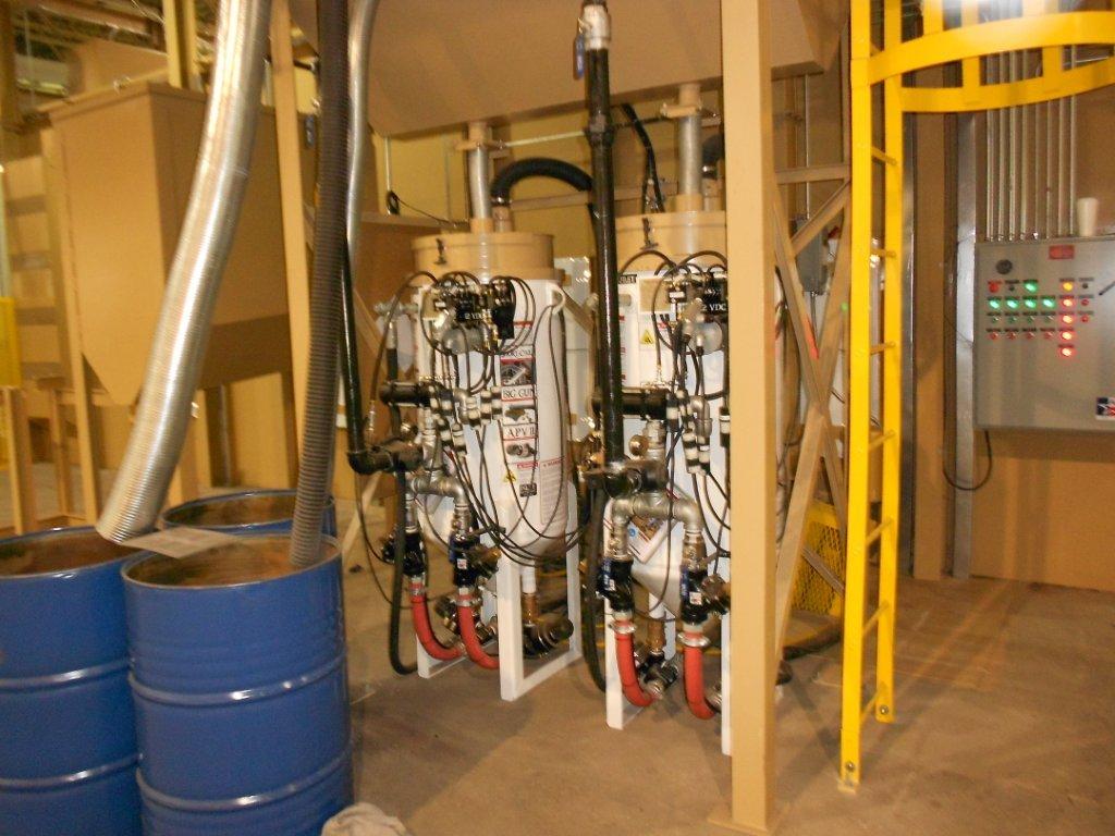 abrasive storage hopper