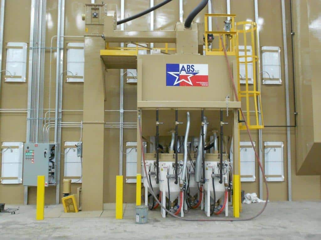 abrasive storage hopper