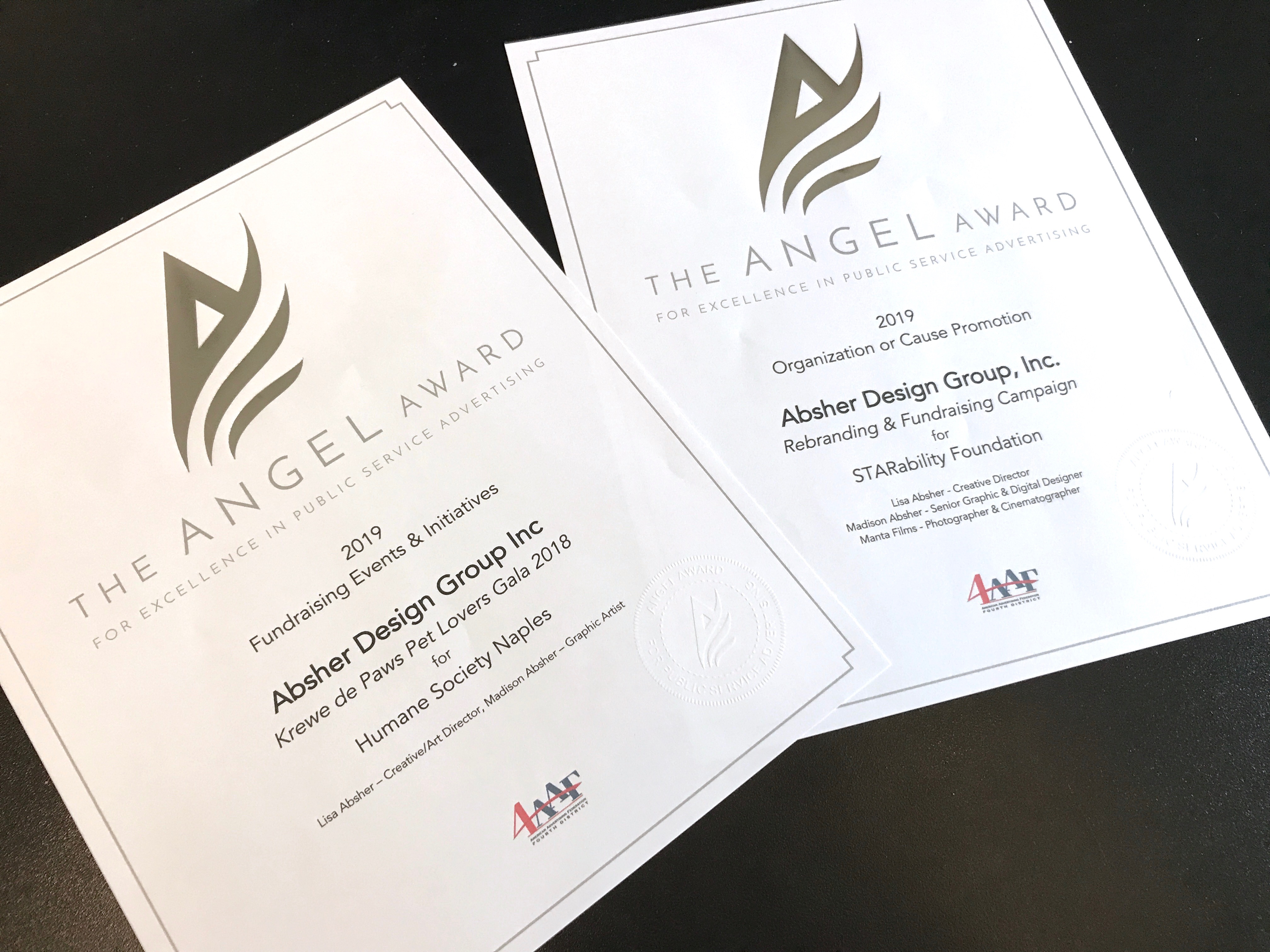 Multiple 2019 Angel Awards Won for Excellence in Public Service