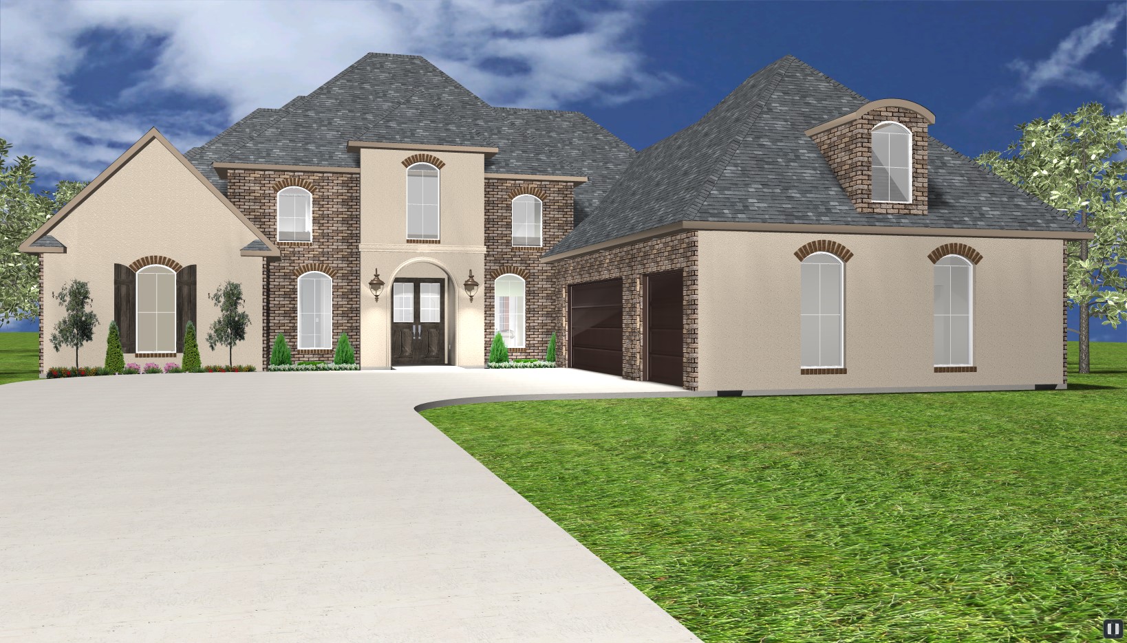 The Davidson Abshire Building Group Two Story Home