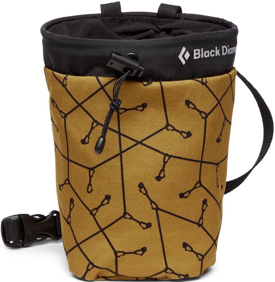 Black Diamond Gym Rock Climbing Chalk Bag, M/L Sport Print