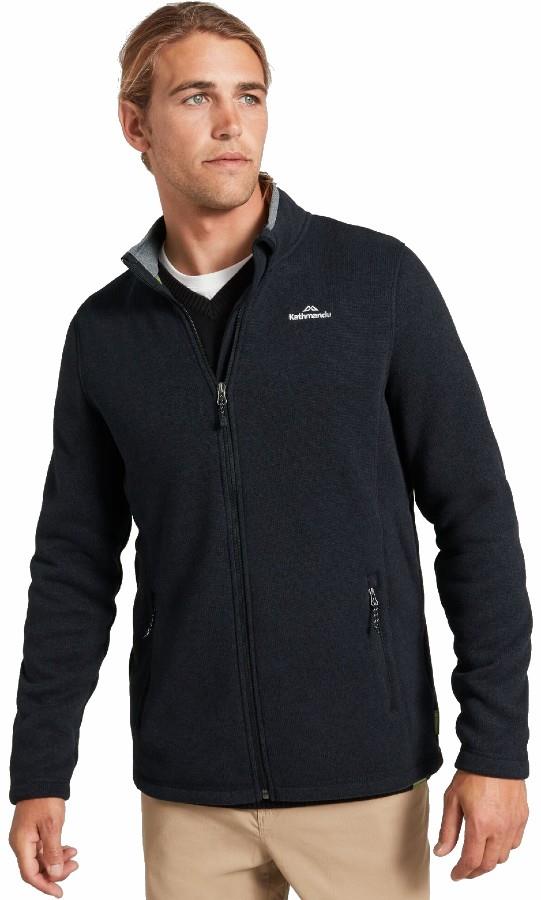Kathmandu Aikman Full Zip Fleece Jacket, L Black Marle