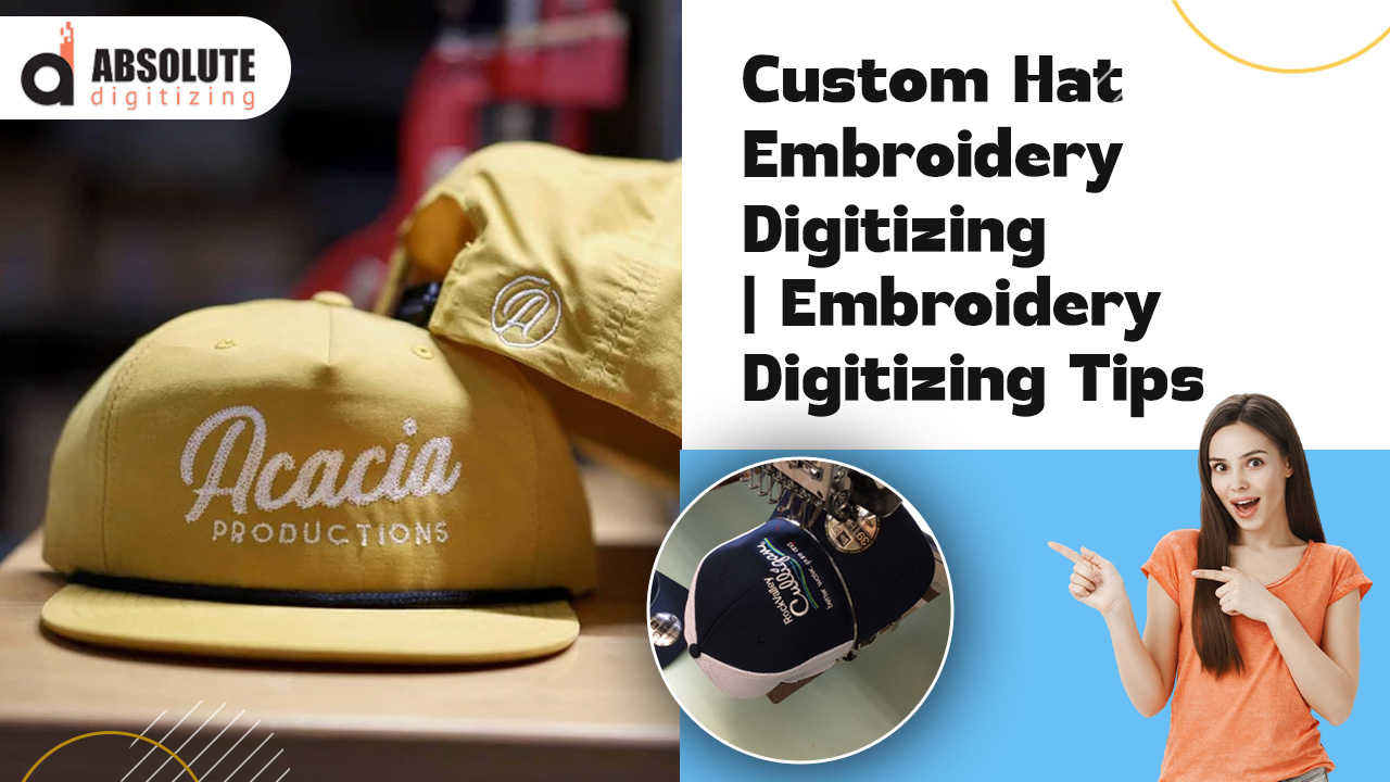 Custom Hat Embroidery Digitizing Absolute Digitizing