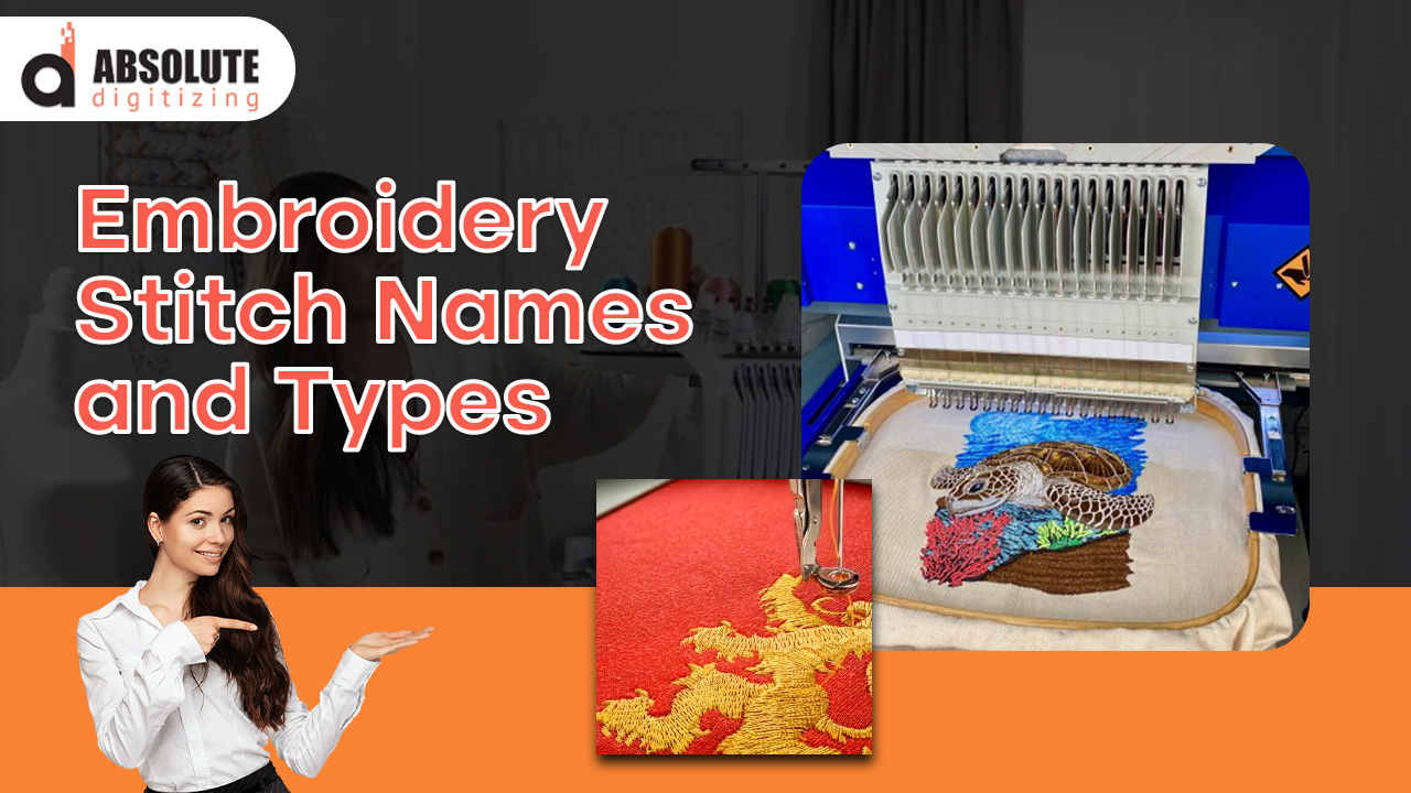 Embroidery Stitch Names and Types Absolute Digitizing