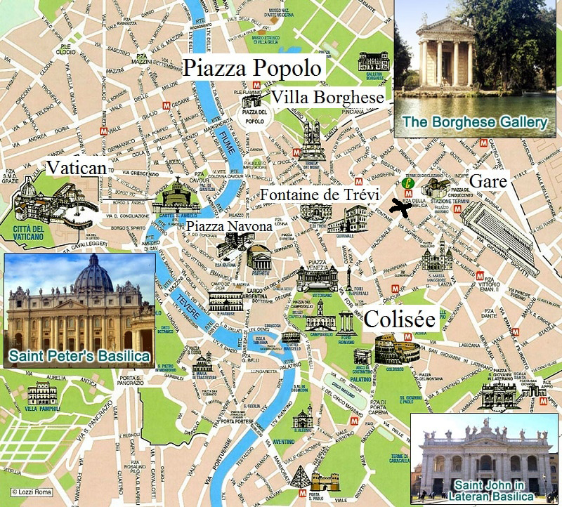 Centre Historique Rome Carte Quatre jours à Rome 1 Absolutelyfemme