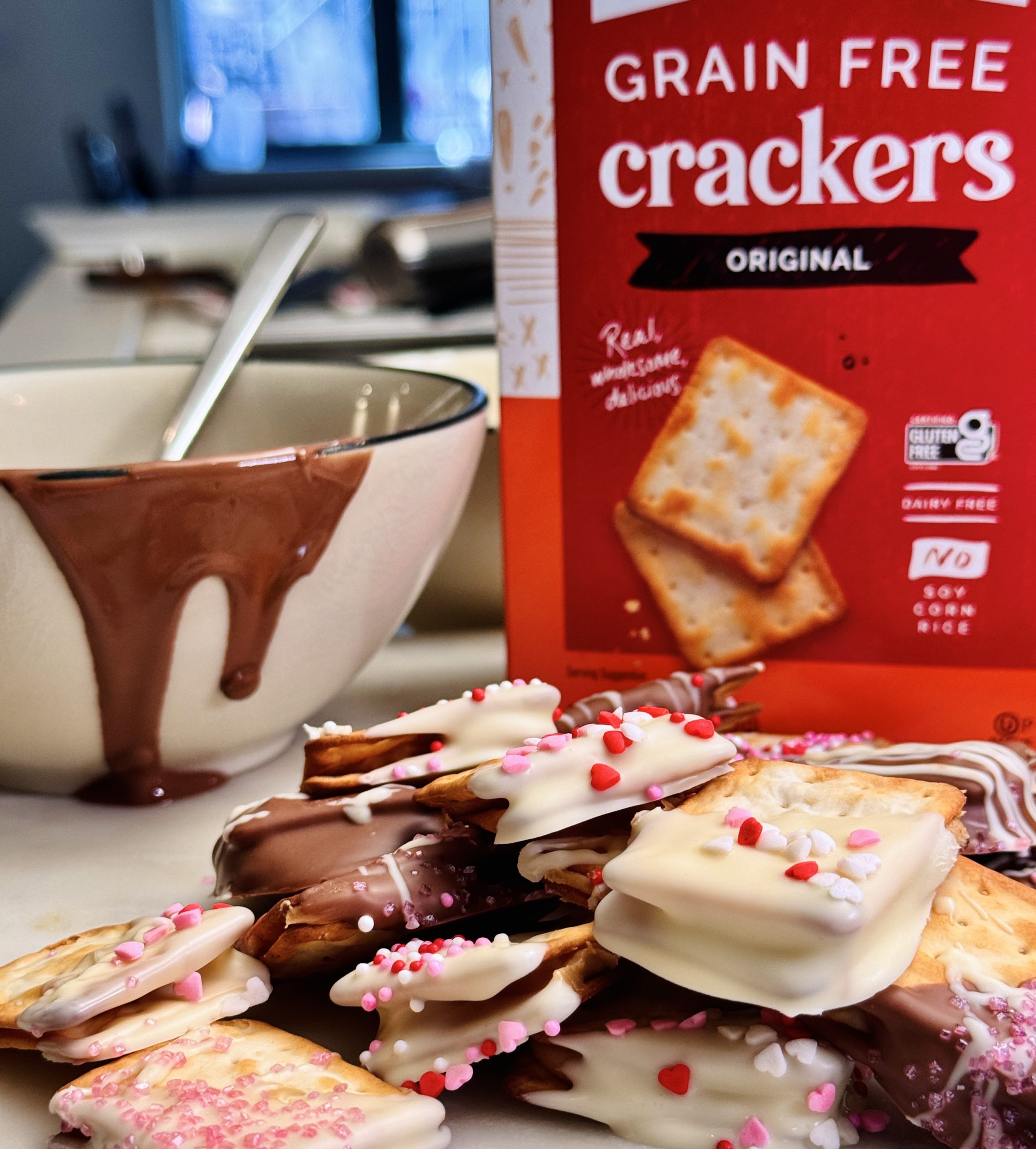 Peanut Butter Stuffed Chocolate Dipped Crackers Absolutely Gluten Free