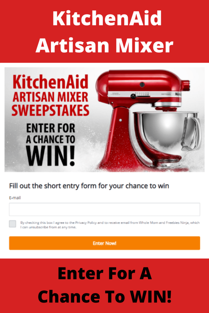 KitchenAid Artisan Mixer Sweepstakes for US Residents aged 18 & above
