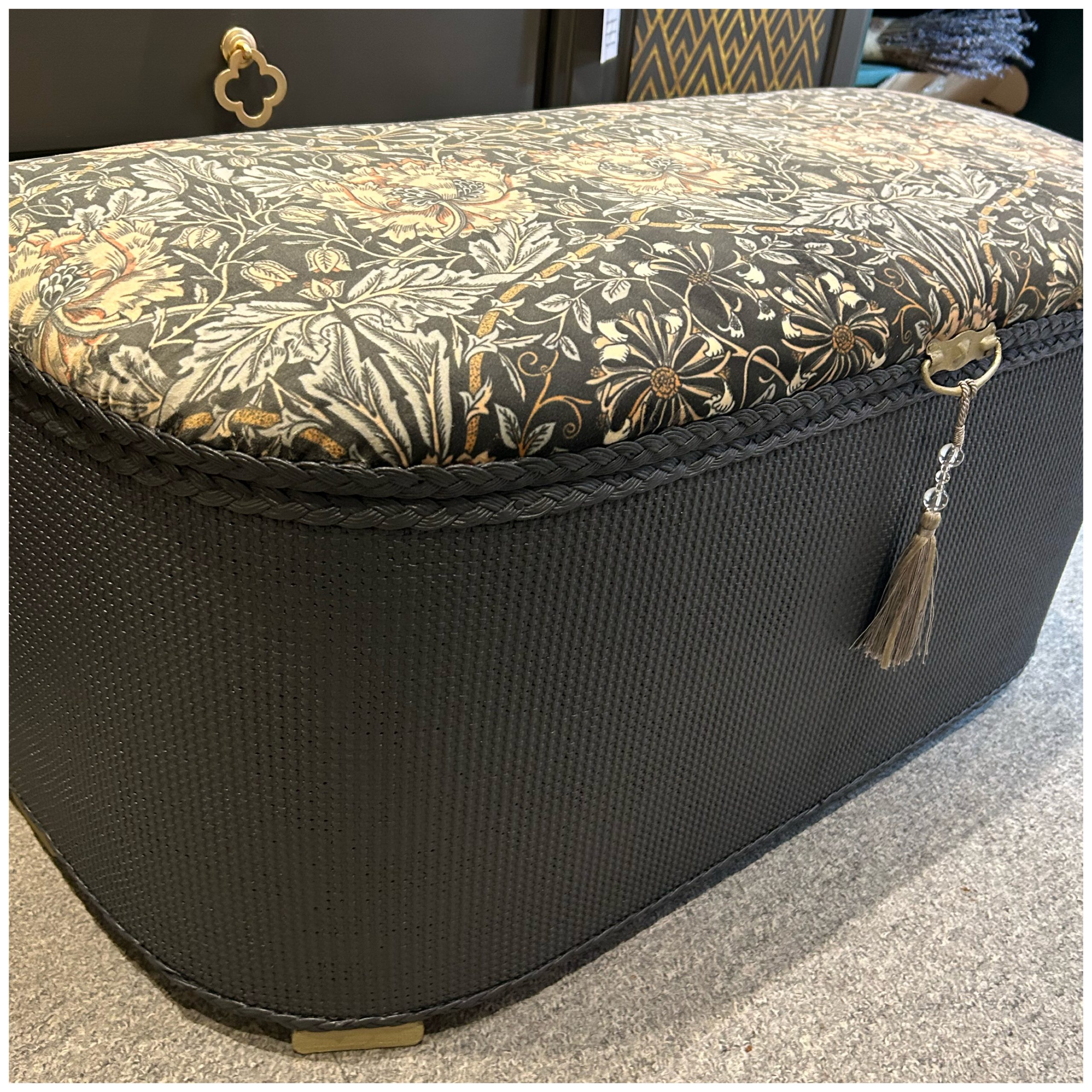 Refurbished Lloyd Loom Blanket Box Absolutely ShabbyLass