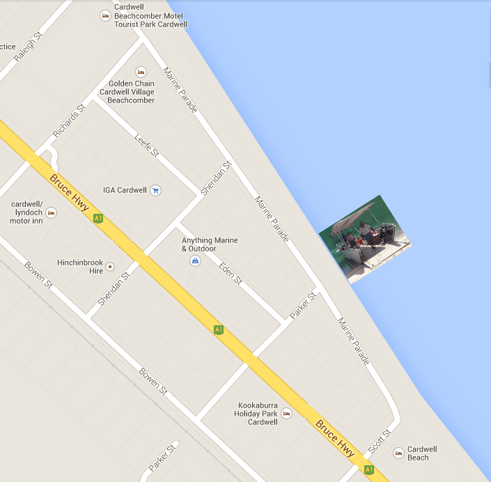 Map of Cardwell Absolute North Charters