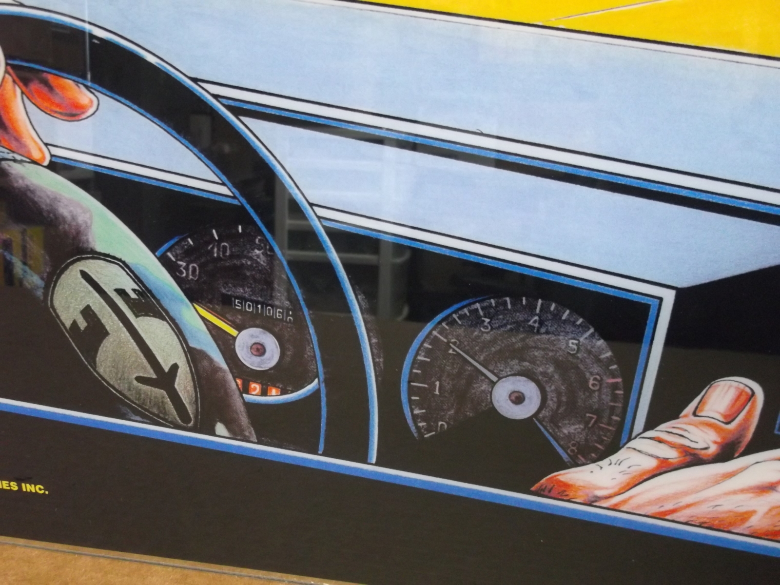 Taxi Backglass Williams 1988Budget Version Shop Absolute Pinball & Amusements