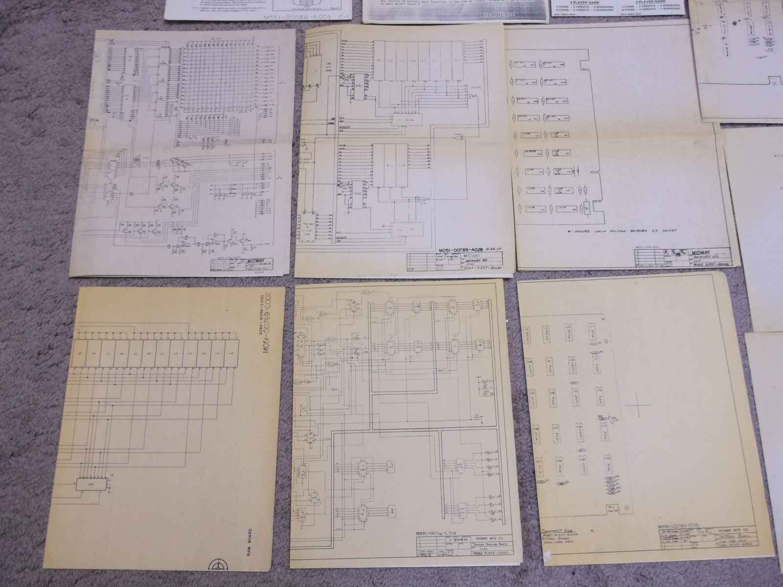 Wizard Of Wor Manual Schematic Set 1981 Bally Midway Shop Absolute
