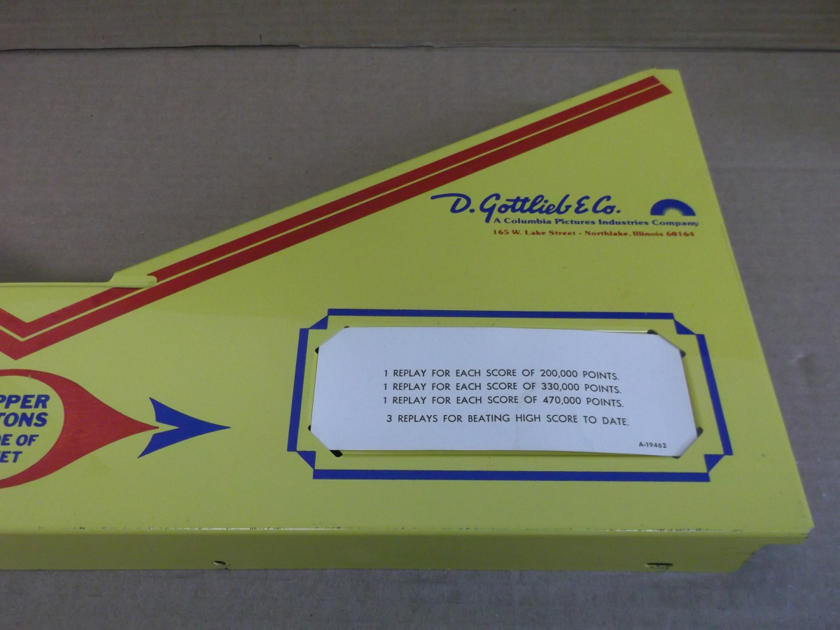 Apron Gottlieb Genie Widebody Used Shop Absolute Pinball & Amusements