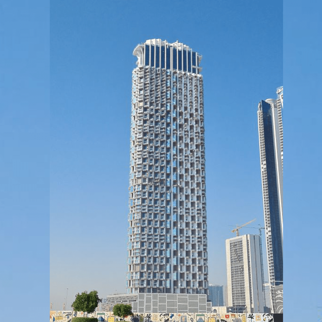 SLS TOWER FACADE CLEANING Abu Hail Technical Services
