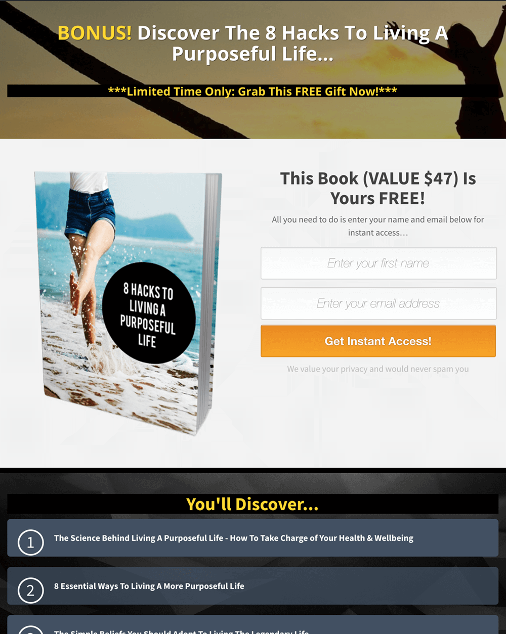Purpose Driven Life PLR Abundance Print