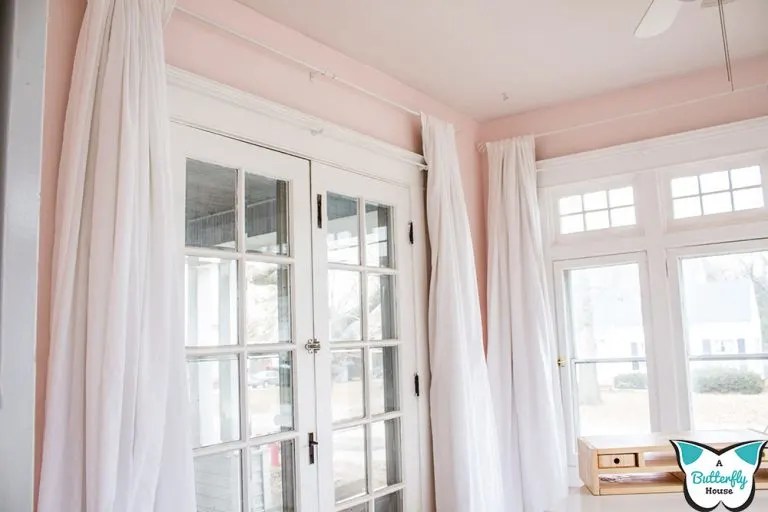 How to Hang Curtains on Plaster Walls A Butterfly House